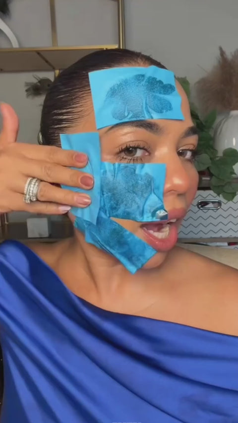 Creator using Buvard blotting sheets